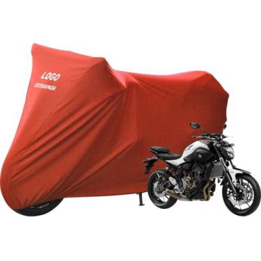 Imagem de Capa Para Moto Yamaha MT 07 Alta Durabilidade Com Logo - Mz, Vermelha