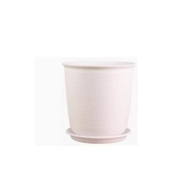 Imagem de LICONG-2020 Vaso de plantas interno/externo, vasos de flores de plástico de resina espessa, vasos de suculentas criativos redondos grandes vasos de flores varanda, decoração de casa, presente para