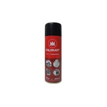 Imagem de Tinta Spray Preto Fosco Alta Temperatura 300ml Colorart