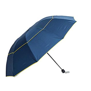 Imagem de Guarda -chuvas à Prova de Vento, Design Grande e Pesado, Guarda -chuva Leve, Guarda -chuva Dupla Doásel Duplo Ventilou um Guarda -chuva para Homens e Mulheres (azul)