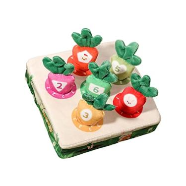 Imagem de Ioensy de Pelúcia de Cenoura Engraçado para Cães, de Interação Educacional, de Pelúcia de Cenoura, 6 buracos