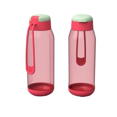 Imagem de Garrafinha Água Squeeze Esporte 500ml Com Alça Resistente Bpa Free Escritório Academia (Rosa)