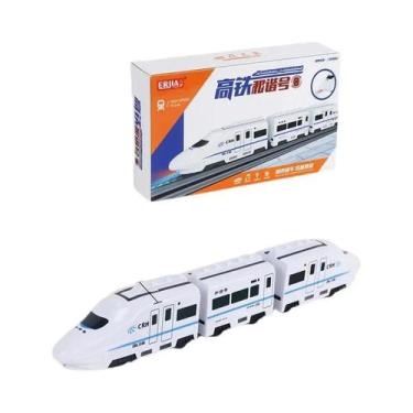 Imagem de Trem de Alta Velocidade Elétrico para Crianças - Brinquedo DIY com Som