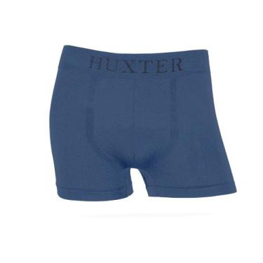 Imagem de Cueca Masculina Boxer Microfibra Huxter Azul Marinho, G