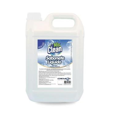 Imagem de Sabonete Líquido Mix Clean Concentrado - Neutro Branco- 5L