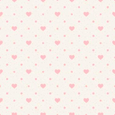 Imagem de Papel De Parede Adesivo Bege Nude Coração Rosa Lavável Romântico 5m