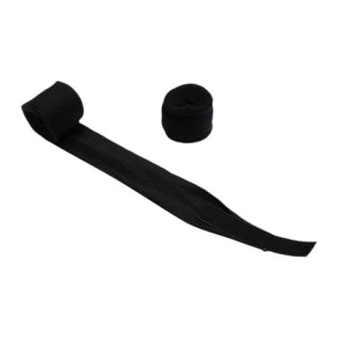 Imagem de Deevoka 2 peças de boxe envoltem o pulso Suporte de algodão Speed ​​Bag Punching Training Boxing envolve luvas internas para fitness de MMA interno, 5m Preto