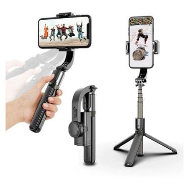 Imagem de Selfie Stick Bluetooth com Tripé - Antivibração (Preto)