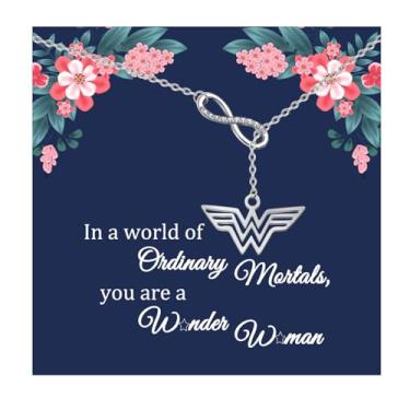 Imagem de MAOFAED Presente de Dia das Mães inspirado em filmes para meninas, presente poderoso, presente de super-herói, presente de aniversário para mulheres, Aço inoxidável, aço inoxidável