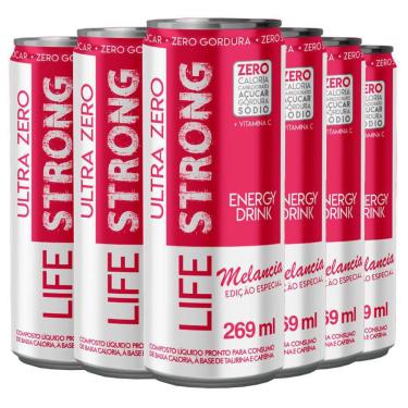 Imagem de Energético Life Strong Energy Drink 6 Unidades Melancia