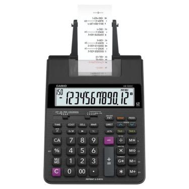 Imagem de Calculadora Com Bobina 2.0 Linha, Com 2 Cores Impressao Hr-100Rc-Bk-B-Dc Preta