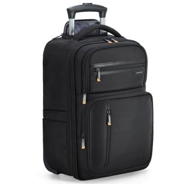 Imagem de Mochila rolante Ponhog para laptop de 17 polegadas com rodas pretas