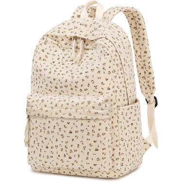 Imagem de Mochila escolar BTOOP Corduroy para adolescentes e laptop de 17 polegadas