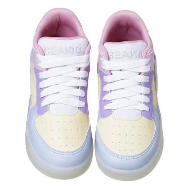 Imagem de Tênis de Rodinha e Led Beakid Infantil Meninas, Amarelo, 28