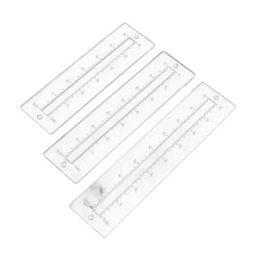 Imagem de rockible 3x Zipper Fazendo modelos de retalhos Régua de retalhos DIY Ferramentas de costura Definir Modelo de bolso acrílico de acrílico transparente de