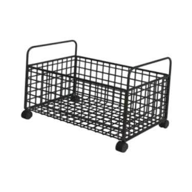 Imagem de MERIGLARE Bin de armazenamento de carrinho de arquivo rolante em revistas de escritório de mesa, M