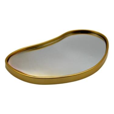 Imagem de Bandeja Espelhada Lavabo Bandeja Decorativa Multiuso Banheiro(Orgânico - Dourado)