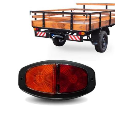 Imagem de Lanterna Canoinha Led Carretinha Reboque Universal  - GL Lanternas