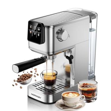 Imagem de HomCozy Máquina De Café Expresso De 20 Bares Com Tecnologia De Infusão Rápida A Frio, Vaporizador De Leite, Controle Por Tela Sensível Ao Toque, Reservatório De Água Compacto, Ideal Para Lattes, Cap