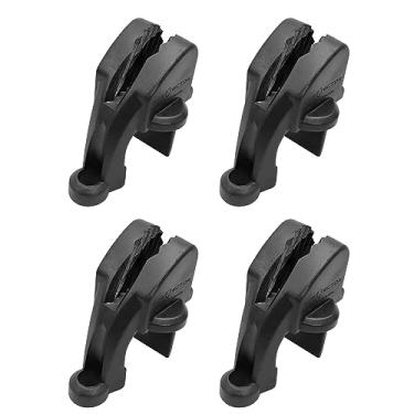 Imagem de Extreme Max 3005.5091 BoatTector Cabide de para-lama de pontão de ajuste rápido - preto, pacote com 4