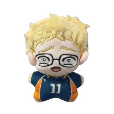 Imagem de Haikyuu Hinata Shoyo Tobio Kageyama 10cm Chaveiro De Pelúcia Mini Bone