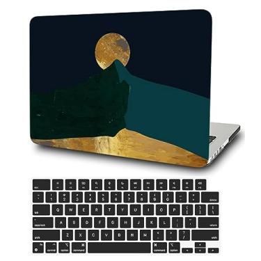 Imagem de Capa rígida compatível com MacBook Air 33.0 cm 2020 2019 2018 versão M1 A2337 A2179 A1932, capa protetora de plástico rígido para laptop e película de teclado para MacBook Air de 13,3 polegadas, verde