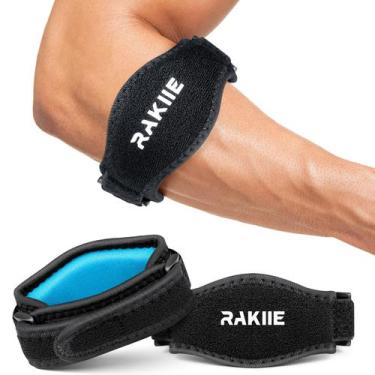 Imagem de Elbow Brace Rakiie Tennis Golf para homens e mulheres, pacote com 2 un