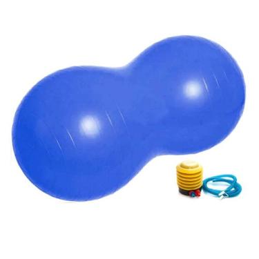 Imagem de Bola Pilates Feijão 90x40 cm Resistente Pilates C/ Bomba - 365 SPORTS,