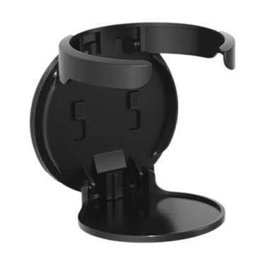 Imagem de DimyFew Porta de copo montada na parede, suporte dobrável de bebida, instalação compacta de copo de água de água para quarto da sala de estar da família, Preto