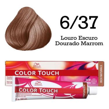 Imagem de Tonalizante 6/37 Louro Escuro Dourado Marrom Touch  Wella Professional