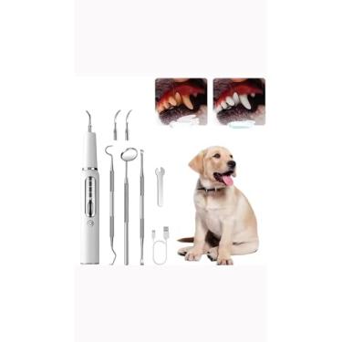 Imagem de Removedor de placa para cães e adulto removedor de tártaro escova de dentes elétrica para animais de estimação limpeza eficaz de dentes para animais de estimação, kit de limpeza de dentes de cães