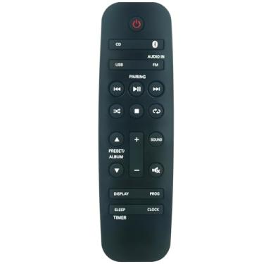 Imagem de Controle remoto de substituição aplicável ao sistema de áudio Philips Micro Music BTB2370 BTM2312 BTM2450 BTM1360 BTB1370 BTM2360 BM50 BM60 BTM2460 BTB3370 BTM2312 MCM2350 BTM24600 W BTM33 60 cm