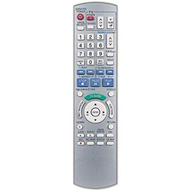 Imagem de Controle remoto de substituição EUR7659Y90 para Panasonic DMR-EH75 DMR-EH75VS DMR-EH75V DVD HDD Recorder VHS VCR Combo Player