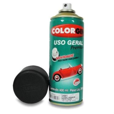 Imagem de Tinta Spray 400ml Preto Fosco - 04154001 - COLORGIN - Sherwin williams