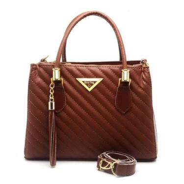 Imagem de Bolsa Media Feminina Línea Shopbag Transversal Elegante de Ombro Inspi