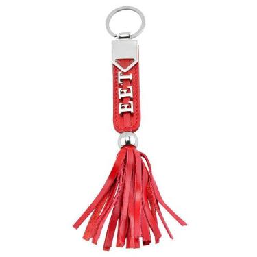 Imagem de Chaveiro Personal FERRARA Feminino em Couro Galvani, Vermelho