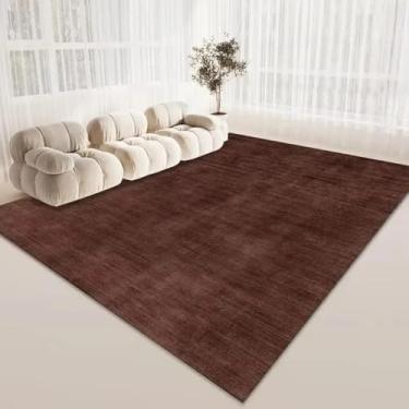 Imagem de Tapete simples de cor sólida, varanda, corredor, lavável, capacho para quarto, decoração de casa, tapete de chão, tamanho grande, sala de estar, tapete decorativo (120x160cm/9)