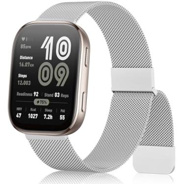 Imagem de Meliya Pulseira de metal para Amazfit Helio/Bip 6/Bip 5/GTR 4/GTR 3 Pro/3/2/2e/47 mm/Balance Watch Pulseira feminina e masculina, pulseira de metal de aço inoxidável de 22 mm para Garmin Venu 3/2