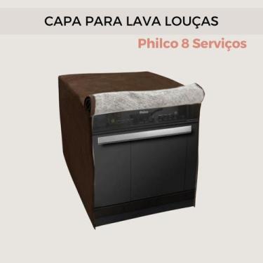Imagem de Capa para lava louças philco 8 serviços impermeável flex - Clean Capas
