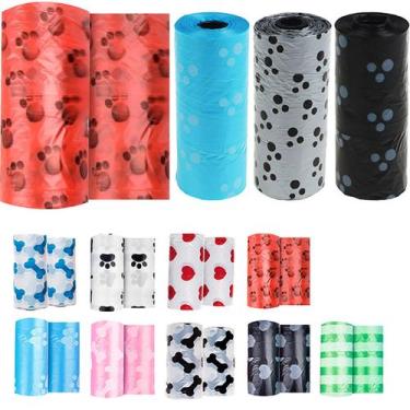 Imagem de 120 Sacos Higiênico Coletor Fezes Cocô Pet Cães Gato Cores - Art Pet