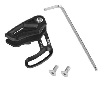 Imagem de CYSKY Guia de corrente MTB, protetor de corrente único de montagem direta 26T-38T, protetor de corrente de bicicleta para mountain bike, bicicleta downhill (preto)