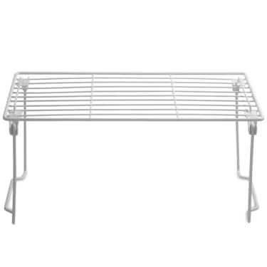 Imagem de Kit Prateleira Organizadora de Bancada Cozinha Multiuso Organizador de Armario Dobravel(1und)