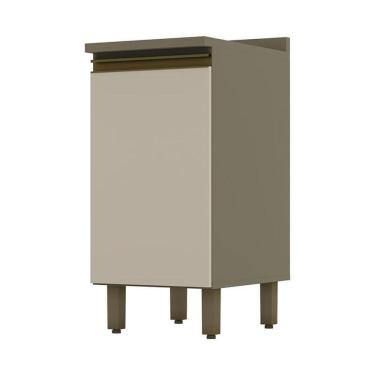 Imagem de Balcão 1 Porta 40cm Duna-cristal Com Tampo Connect - Móveis Henn Duna-cristal