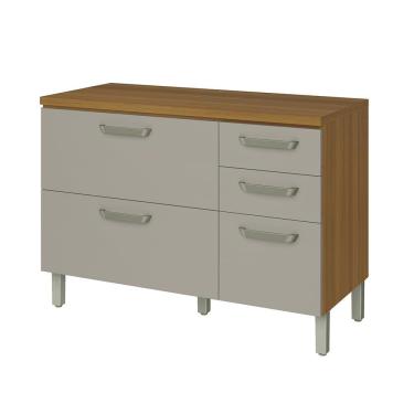 Imagem de Balcão Nesher Princesa com 2 Portas, 3 Gavetas e 1 Prateleira - 120cm de largura