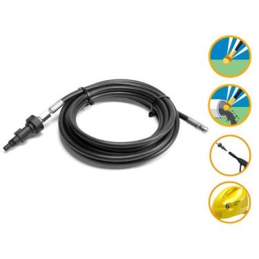 Imagem de Mangueira Nylon Desentupidora 6mt Lavor WP Amarela Lavadora - COMPATÍV