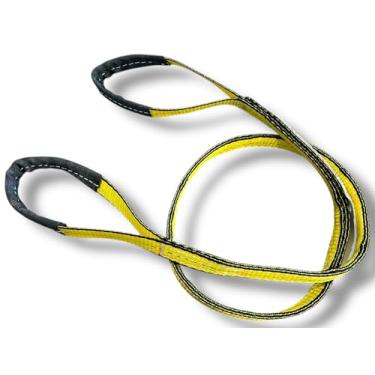 Imagem de Veteran Owned - Mach One Series 10' x 5.1 cm Poly Web Sling Lifting Strap Construction ASME OSHA/2,812.3 kg Vertical 2,249.8 kg Gargantilha 5,624 kg Cesta/Equipamento de elevação de reboque móvel - 3