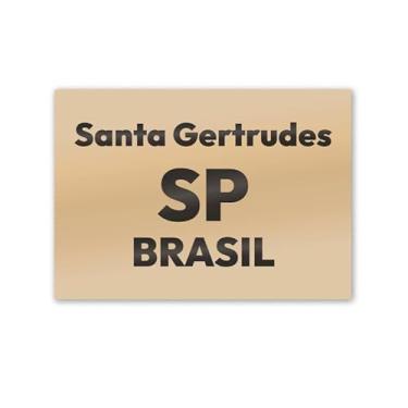 Imagem de Imã de Geladeira Santa Gertrudes São Paulo MDF 8cm x 5cm
