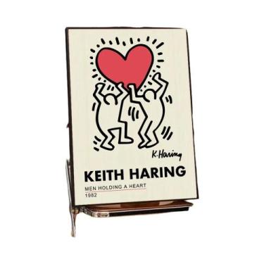 Imagem de Pôster De Exposição De Arte Keith Em Papel Kraft Branco Vintage Decora