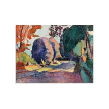 Imagem de Tela de arte de parede Henri Matisse, pôster The Luxembourg Gardens, pinturas a óleo famosas pós-impressionistas, pôster de belas artes, decoração de casa, 100 x 70 cm (33 x 28 pol), sem moldura