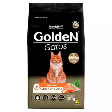 Imagem de Ração Golden Gatos Castrados Adultos Sabor Salmão 10,1 kg - PREMIER